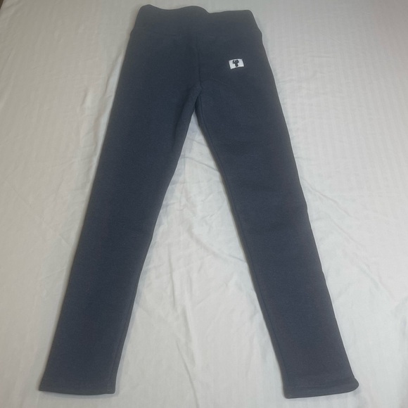 Leggings Polyester Sherpa Winter Warm Elastic Slim Thermal Pants Black SIZE M - Picture 6 of 8